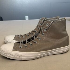 Converse High Tops in Gray Canvas